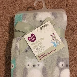 NWT baby blanket owls